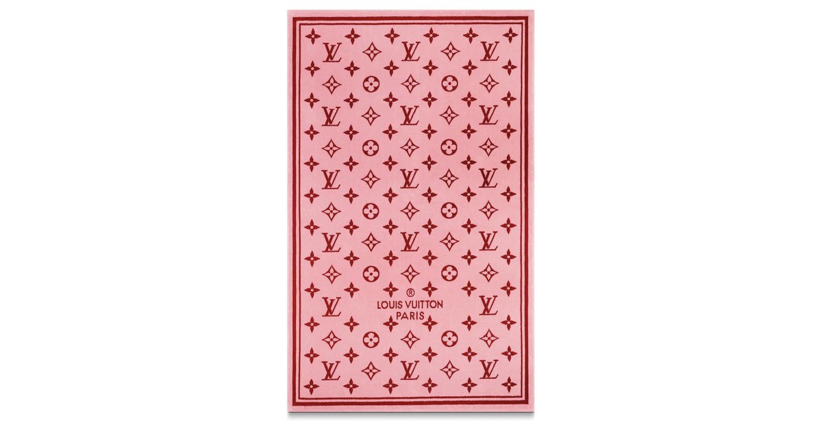 Louis Vuitton LV beach towel escale Pink Cotton ref.204256 - Joli Closet