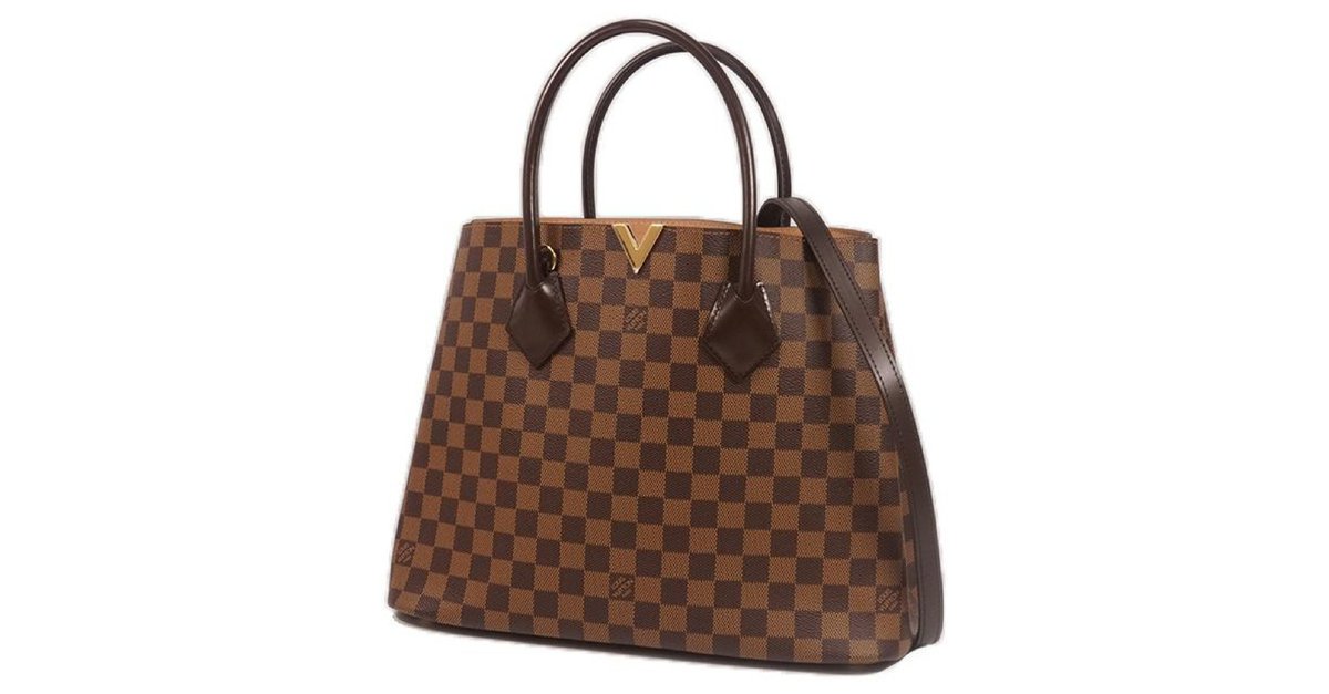 Louis Vuitton LV GHW Kensington 2way Shoulder Bag N41435 Damier Brown