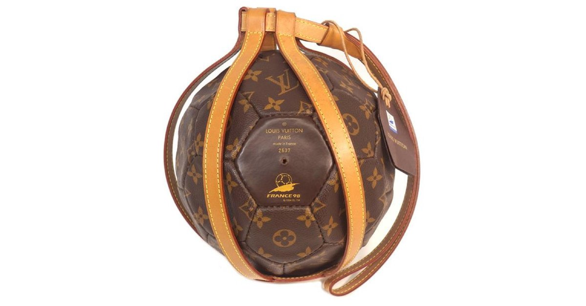 Louis Vuitton Monogram Soccer Ball Leather Carrying Holster For Sale at  1stDibs