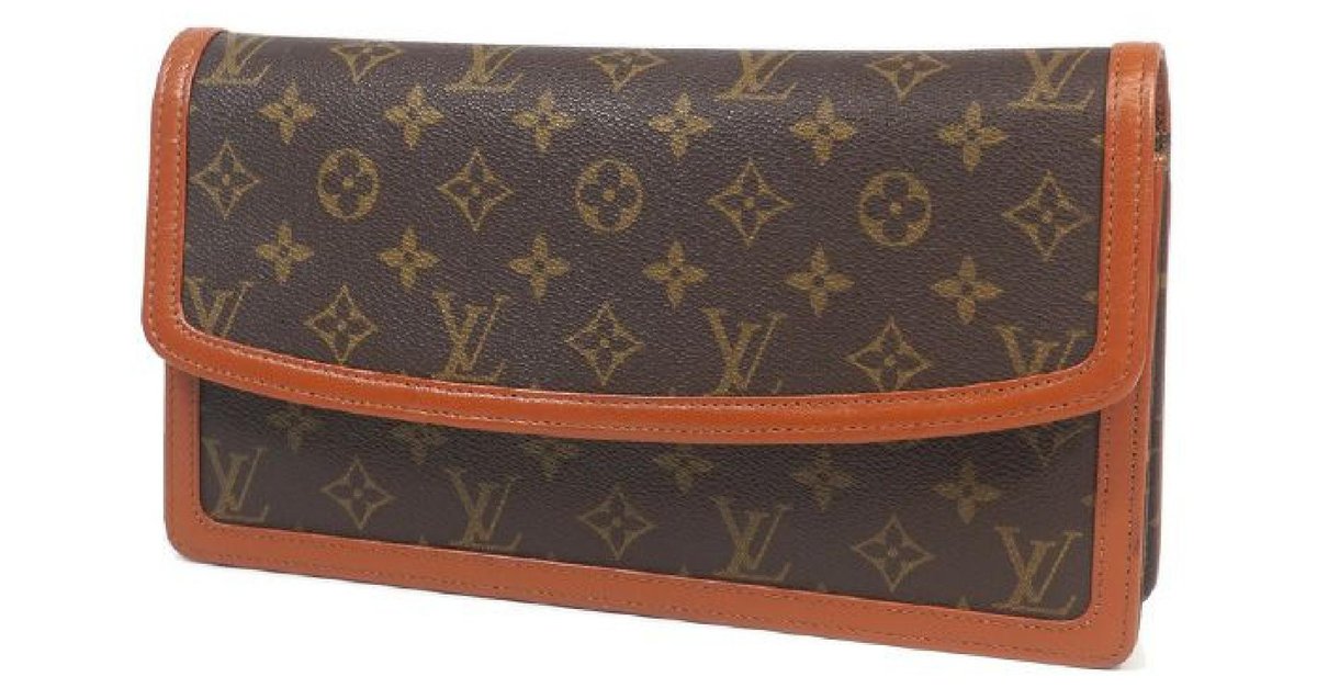 LOUIS VUITTON Authentic Vintage Monogram Canvas POCHETTE DAME GM