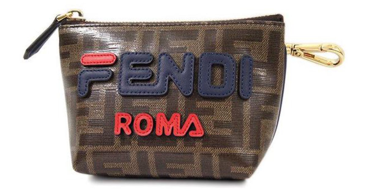 Fendi Clutch bag Brown Patent leather ref.207401 - Joli Closet