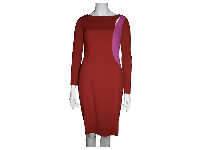 Robe DKNY Maille Coupe évasée - Couleur Aubergine/violet - Taille 8 - Neuf Avec étiquettes