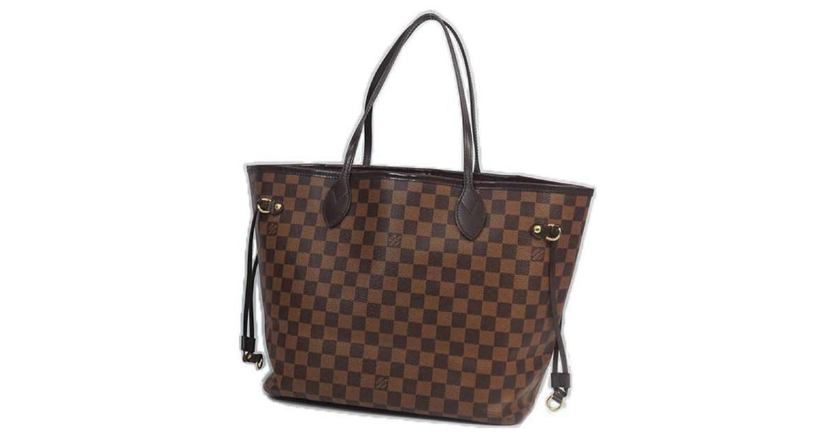 tas tote-bag Louis Vuitton Damier Ebene Neverfull MM Tote Bag