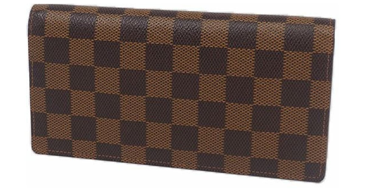 Louis Vuitton N60017 Brazza小號錢包錢夾啡格尺寸： 10x19cm - LuxuryGZ