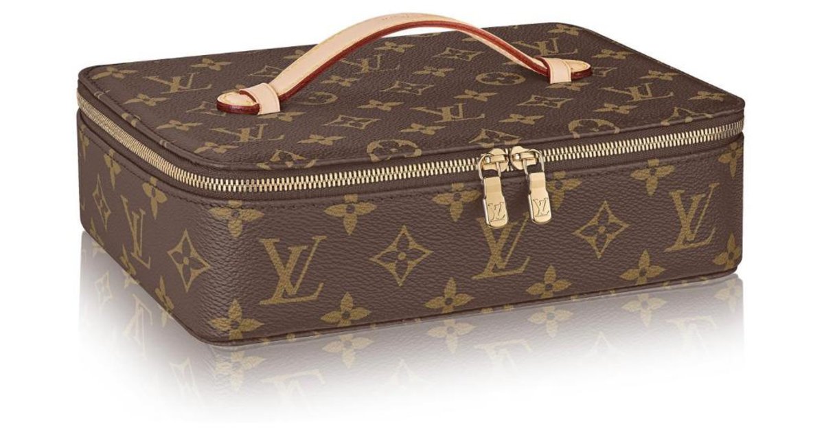 Louis Vuitton LV Nice Jewelry case new Brown Leather ref.210890