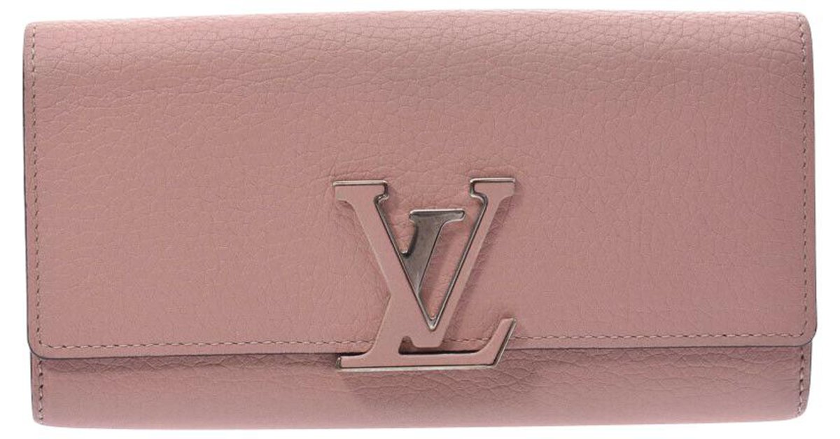 Louis Vuitton wallet Pink Leather ref.211292 - Joli Closet