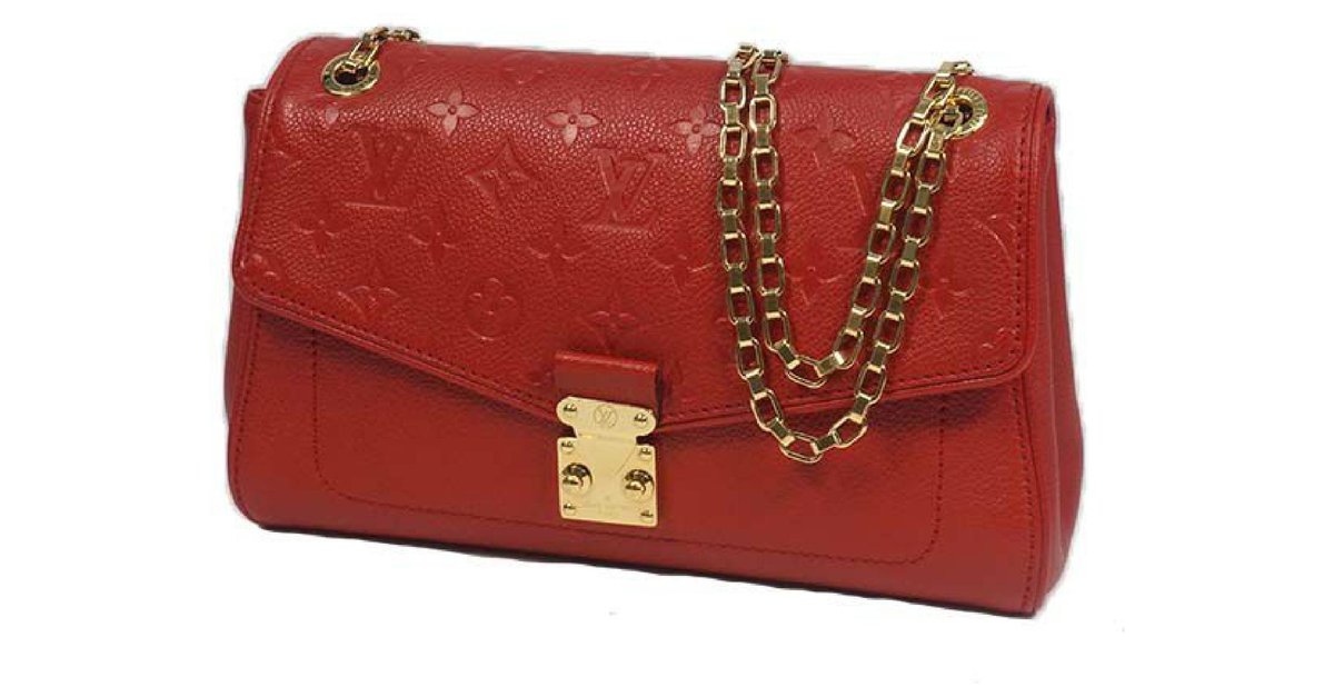 Louis Vuitton Monogram Empreinte Saint Germain PM M48949 Women's Shoulder  Bag Cerise