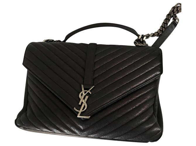 Yves Saint Laurent Sacs à main Cuir Noir ref.215095 Joli Closet Yves Saint Laurent Sacs à main Cuir Noir ref.215095 Joli Closet