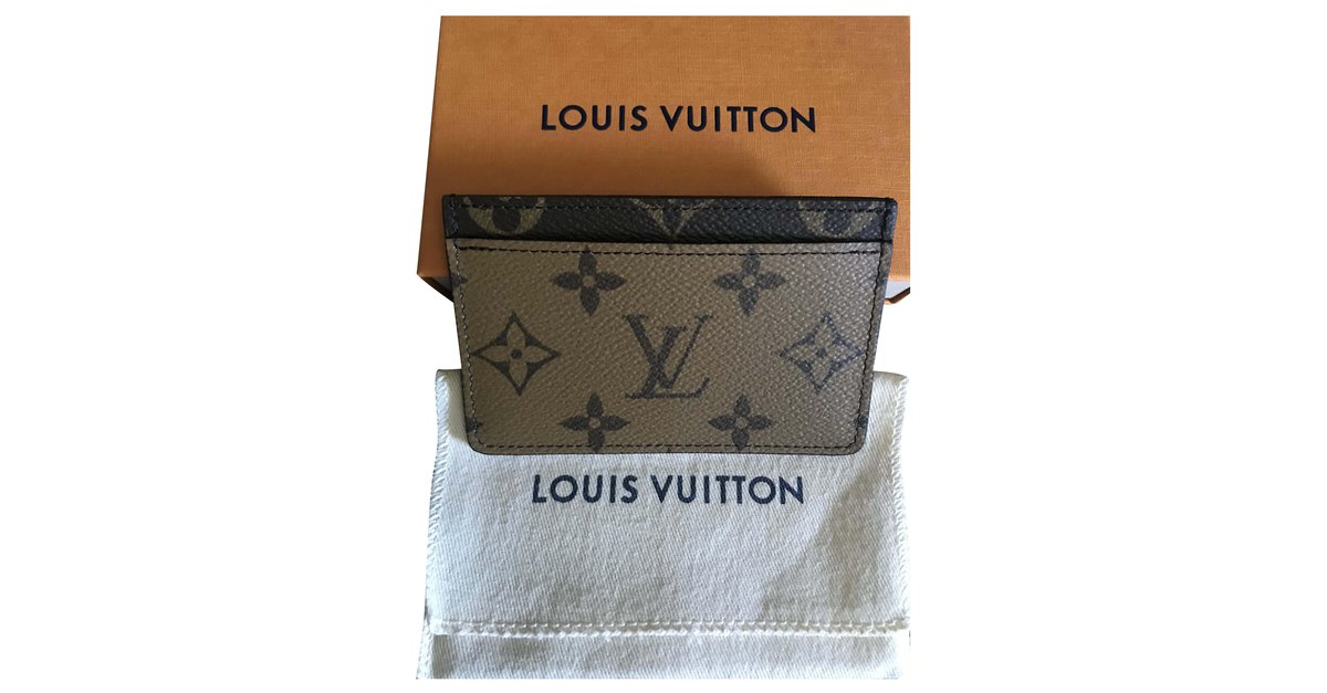 Porte-cartes en cuir Louis Vuitton Marron en Cuir - 30925501