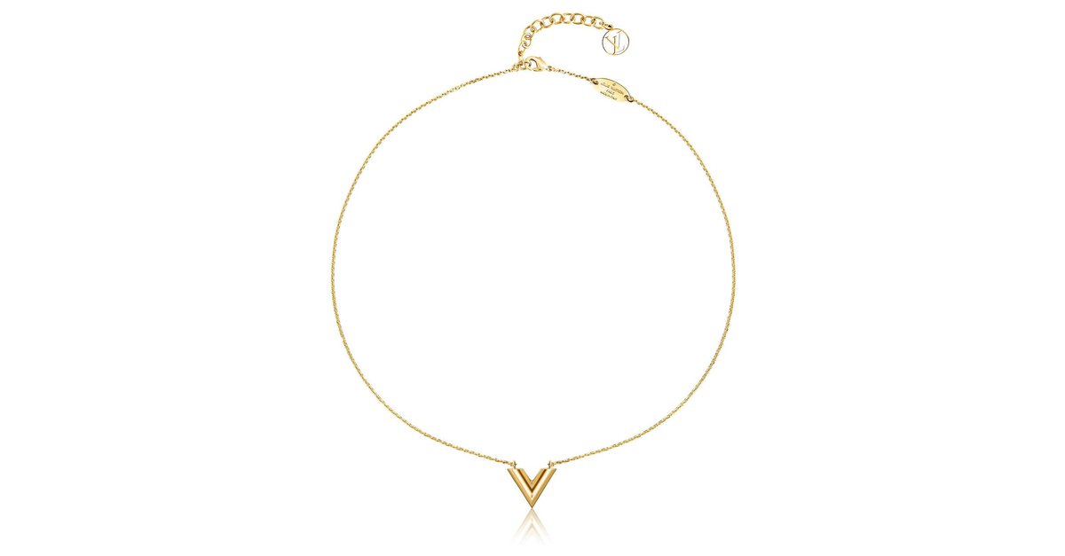Essential v necklace Louis Vuitton Gold in Metal - 28526457