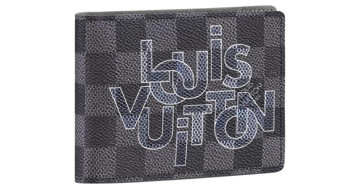 Louis Vuitton Multiple Wallet Limited Edition Interlinked Logo Damier  Graphite