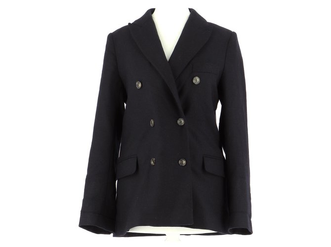 Comptoir Des Cotonniers Veste / Blazer Laine Bleu Marine ref.221000