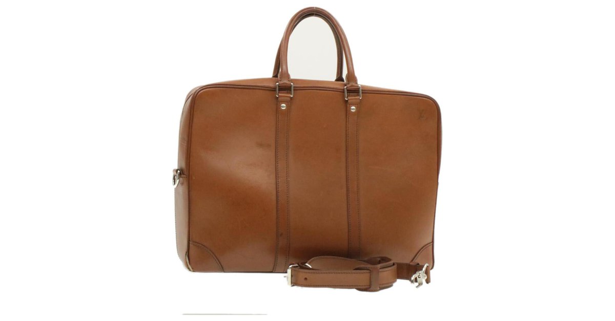 Louis Vuitton Porte documents Brown Leather ref.108344 - Joli Closet