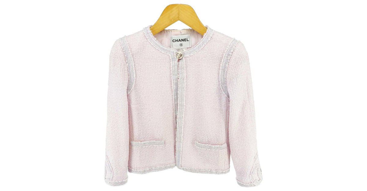 Chanel CC heart tweed jacket Pink ref.223813 - Joli Closet