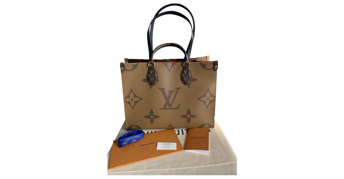 Louis Vuitton Monogram Reverse Canvas Onthego mm Bag