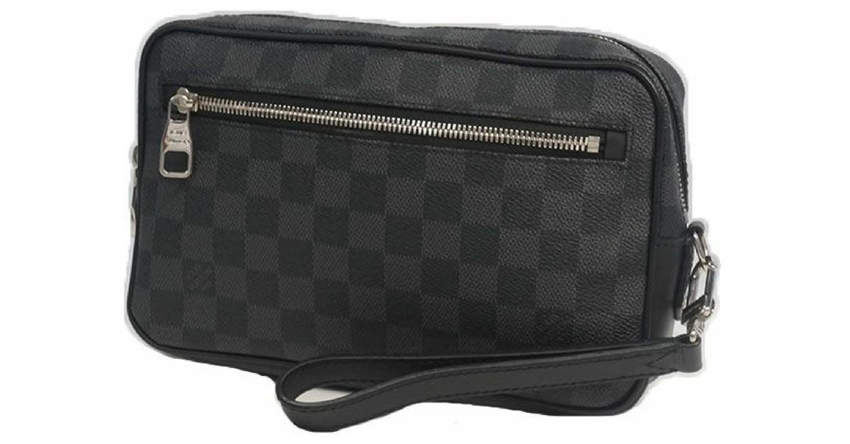 Louis Vuitton LV pochette Kasai new Black Cloth ref.843500 - Joli