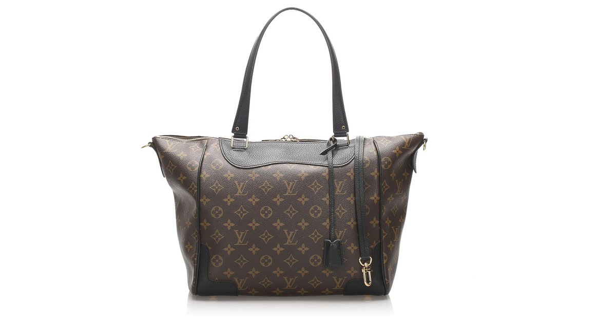 Louis Vuitton Monogram Leather Estrela NM Shopper Bag Brown Black