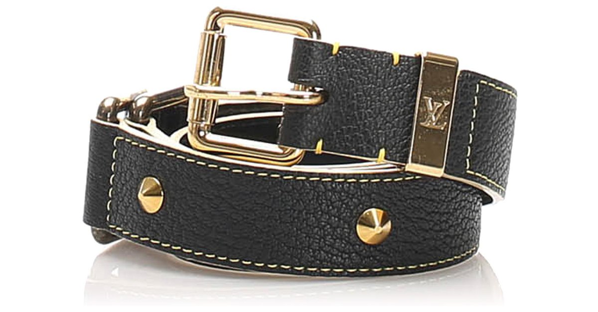 Louis Vuitton Ceinture Cuir Noir ref.49650 - Joli Closet