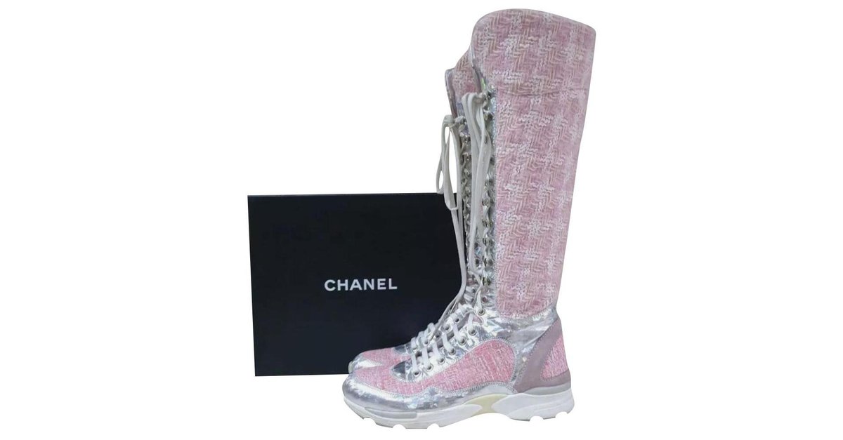 chanel boot sneakers