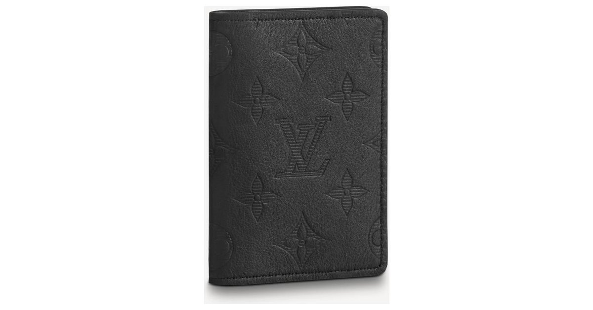 Louis Vuitton Pocket Organizer Monogram Eclipse Black Wallet www