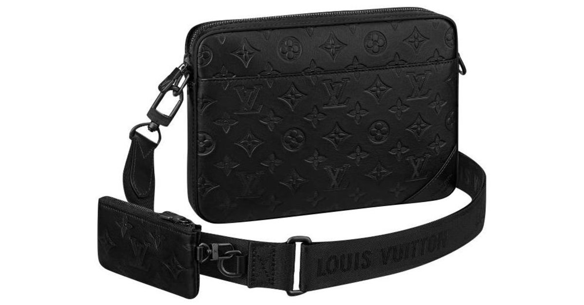 Louis Vuitton LV duo messenger new Black Leather ref.230880 - Joli Closet