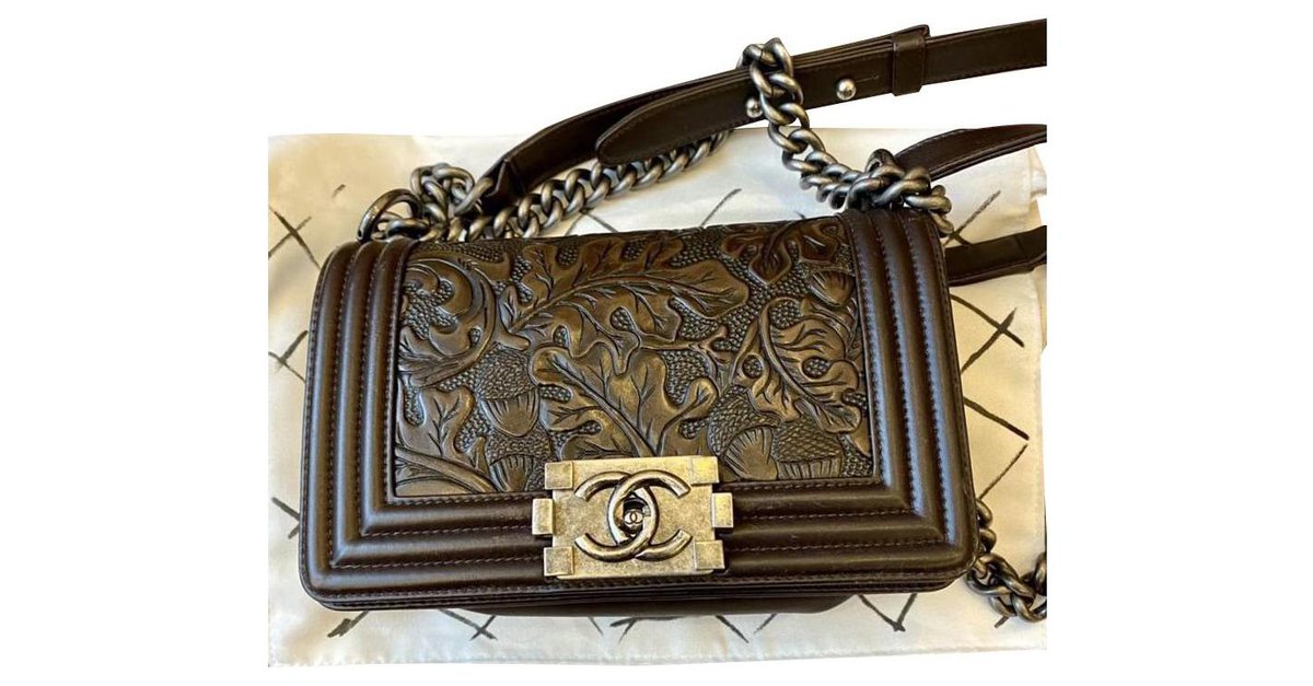Chanel Tooled Leather Paris Dallas Cordoba Boy Bag