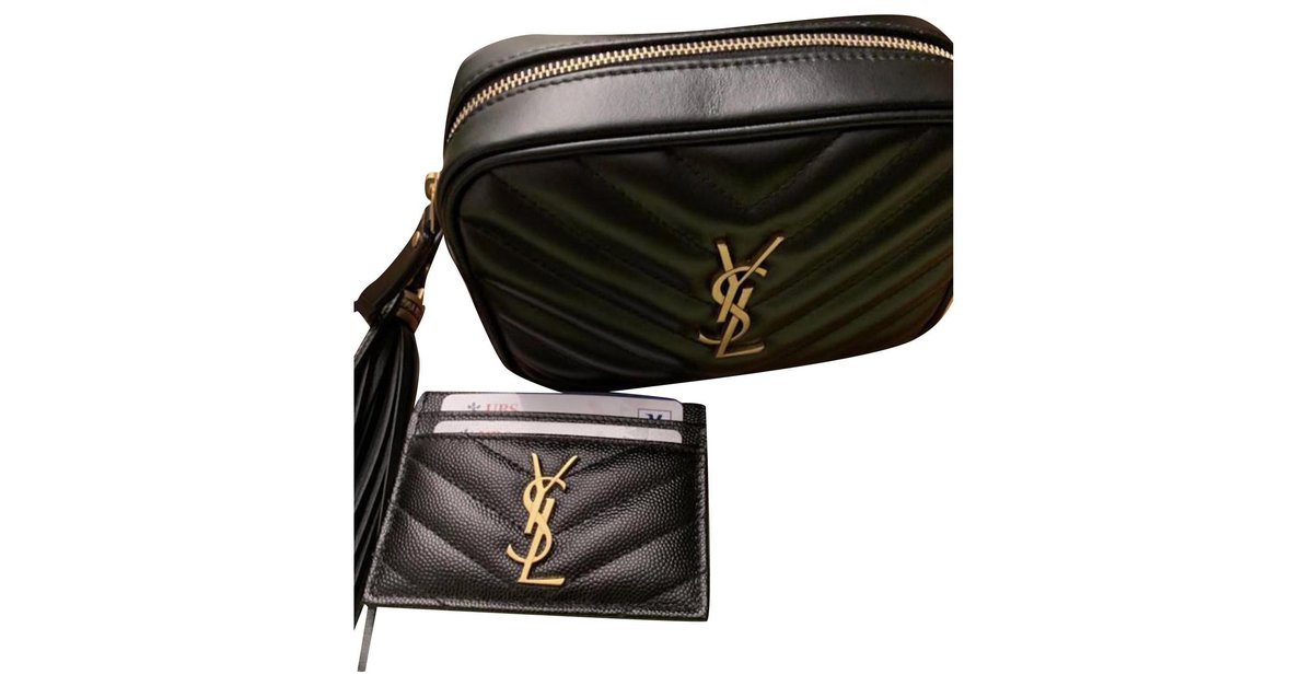 Saint Laurent Matelassé Monogram Lou Belt Bag - Black Waist Bags, Handbags  - YVE202660