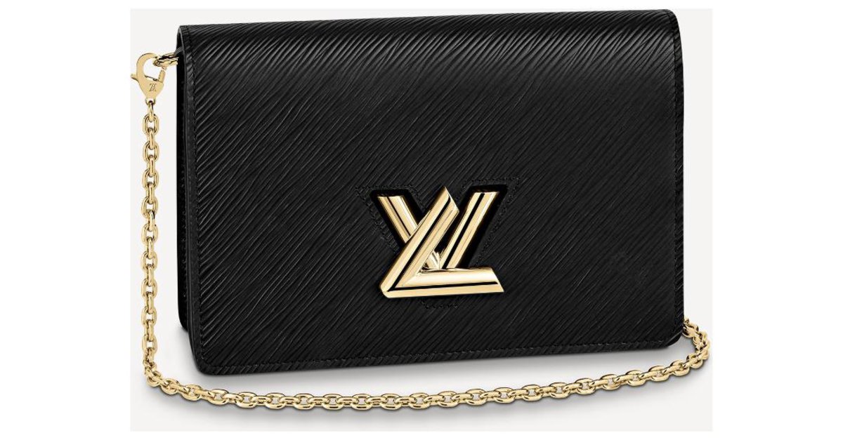 Twist belt wallet on chain leather crossbody bag Louis Vuitton