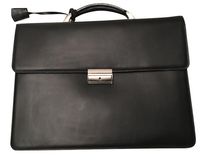 Gianfranco Ferré Bags Briefcases Black Leather ref.231868