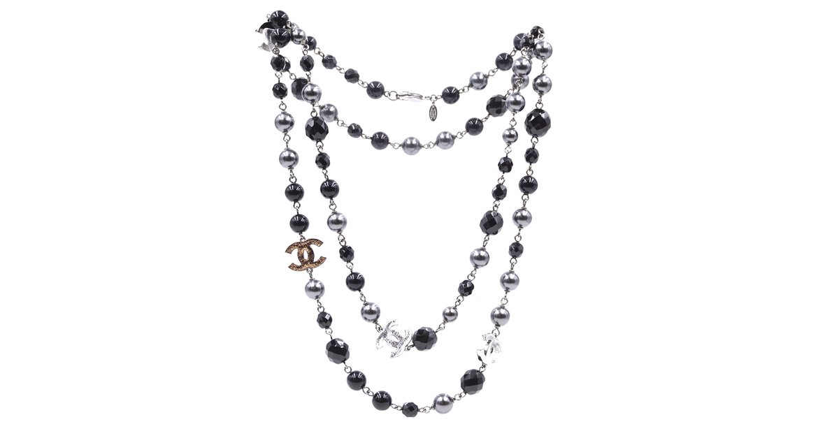 CHANEL, Jewelry, Freshwater Pearl With Double C Pendant Necklace Brand  New