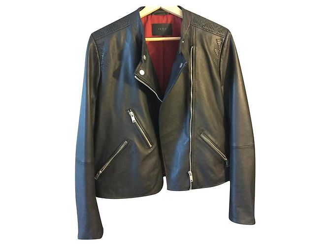 Veste Perfecto Faux Cuir Noir BABYLONIA PARIS - Taille 1 (XS/36), Excellent état, Style Motarde Courte