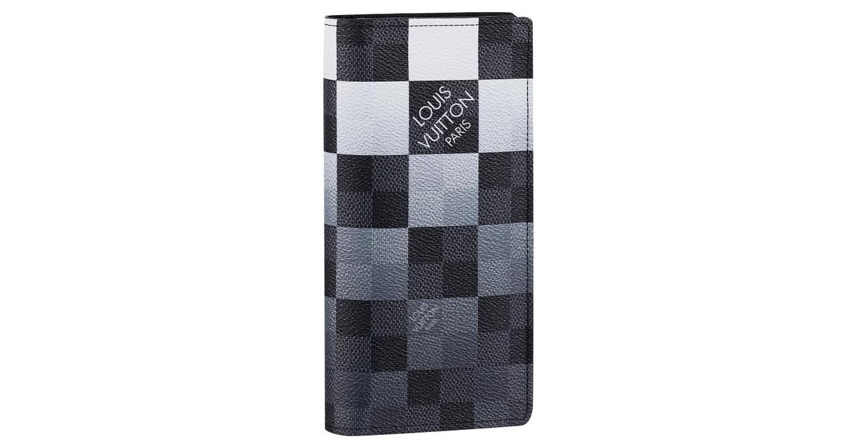 Louis Vuitton 2020 Damier Graphite Pattern Card Holder - Black