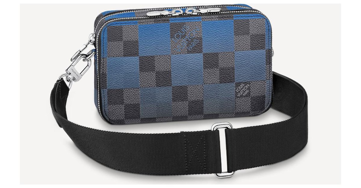 Louis Vuitton Black Damier Graphite Alpha Messenger Bag Louis