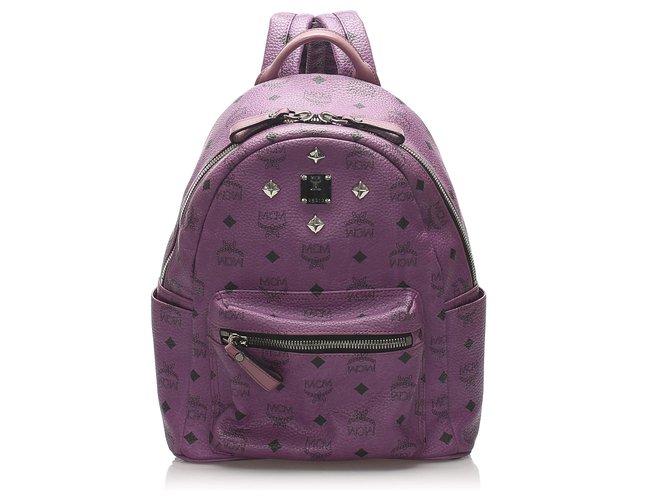 mcm purple backpack