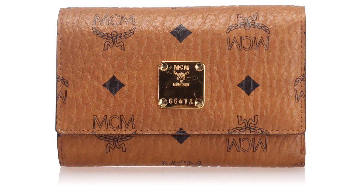 MCM Visetos Crossbody Bag Brown Leather Pony-style calfskin ref.578882 -  Joli Closet