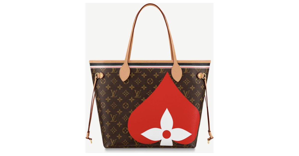 Louis Vuitton LV Neverfull MM Game On Brown Leather ref.236337