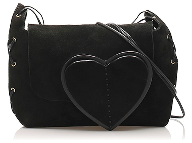 Gucci Black Suede Leather Crossbody Bag ref.236999 Joli Closet