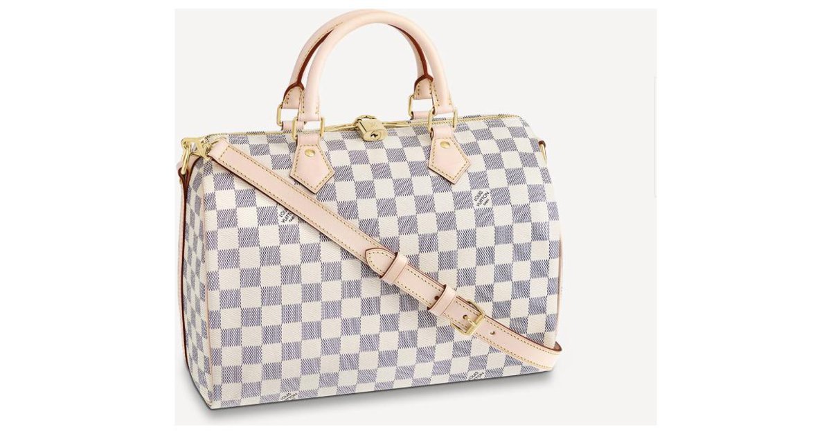 Louis Vuitton Damier Azur Figheri tote bag Beige Cloth ref.591536 - Joli  Closet
