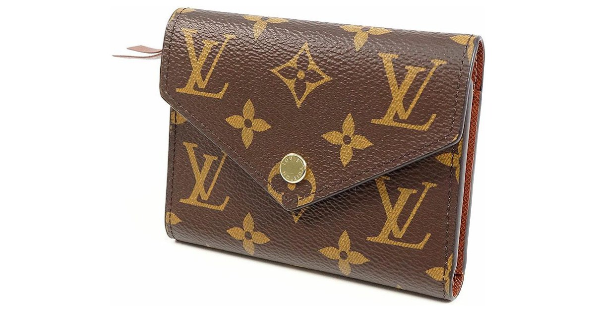 Louis Vuitton Portefeuille Victorine Trifold Wallet M62980 Epi Black Flower  TGIS