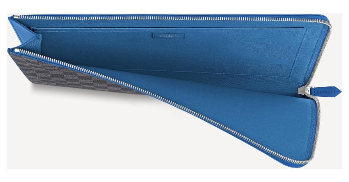 Louis Vuitton Pochette Accessoires Blue Leather ref.878051 - Joli Closet