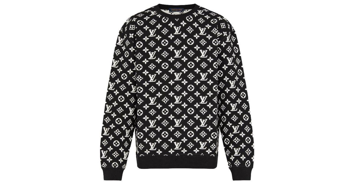 Louis Vuitton Black 2020 LV Monogram Pullovers