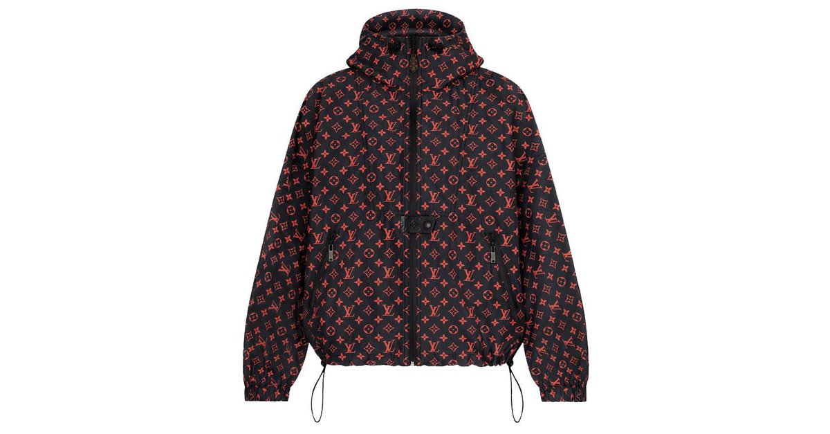 Louis Vuitton LV water repellent jacket Red Polyamide ref.244240