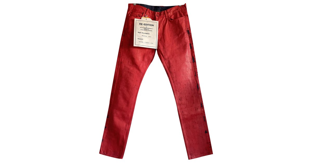 Maison Margiela Red Regular Size Pants for Women for sale | eBay