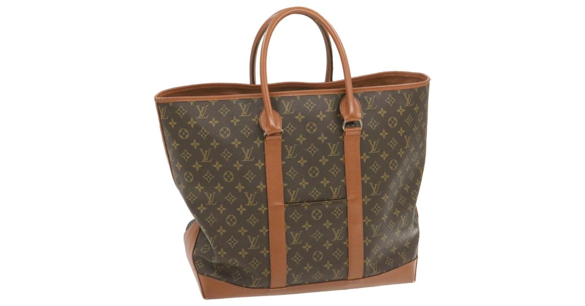 Louis Vuitton Monogram Sac Weekend GM Brown Cloth ref.163207 - Joli Closet