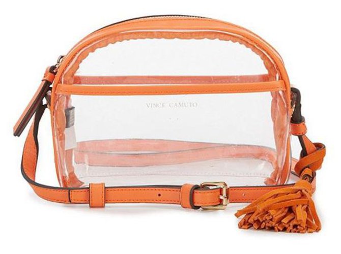 Vince Camuto Ladies Shoulder Bag Aryna Clear Mini Tassel Crossbody