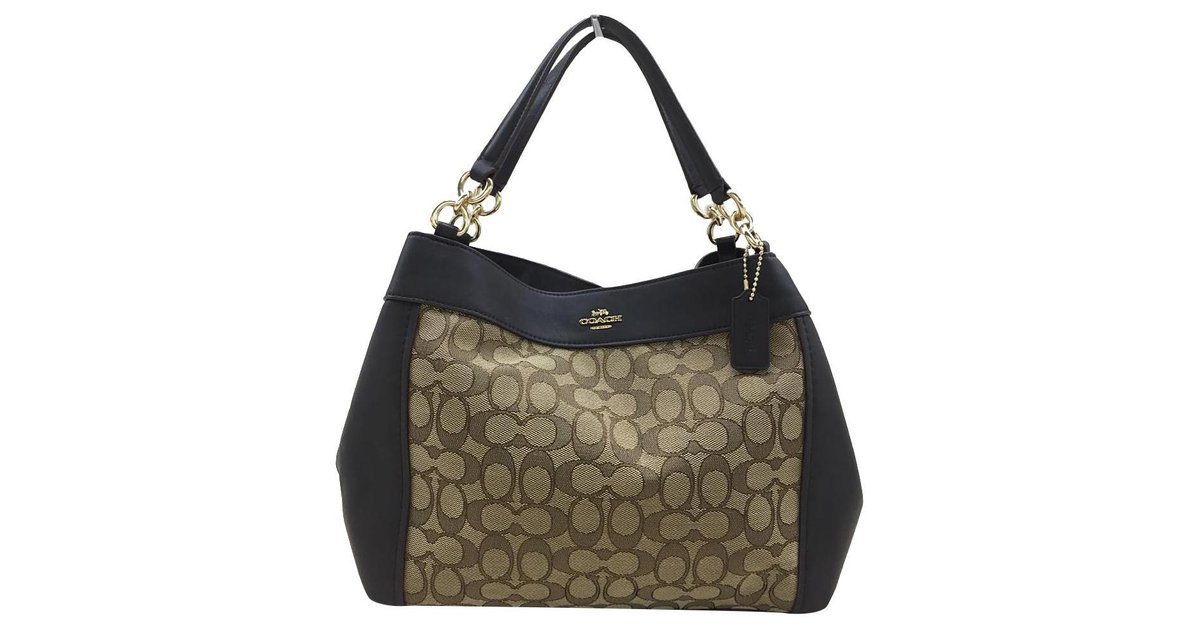 Coach Beige Suede, Croc and Python Embossed Leather Small Lexy Shoulder Bag  Coach