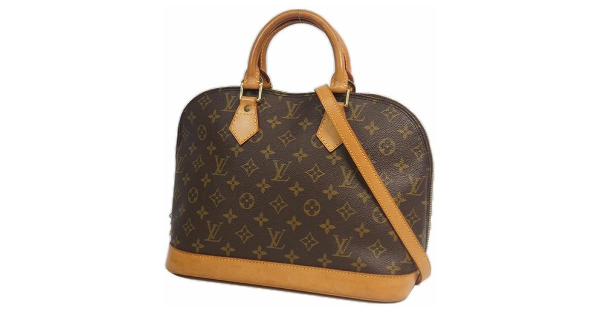 Louis Vuitton alma w shoulder strap Womens handbag M51130 Cloth ref.249644  - Joli Closet