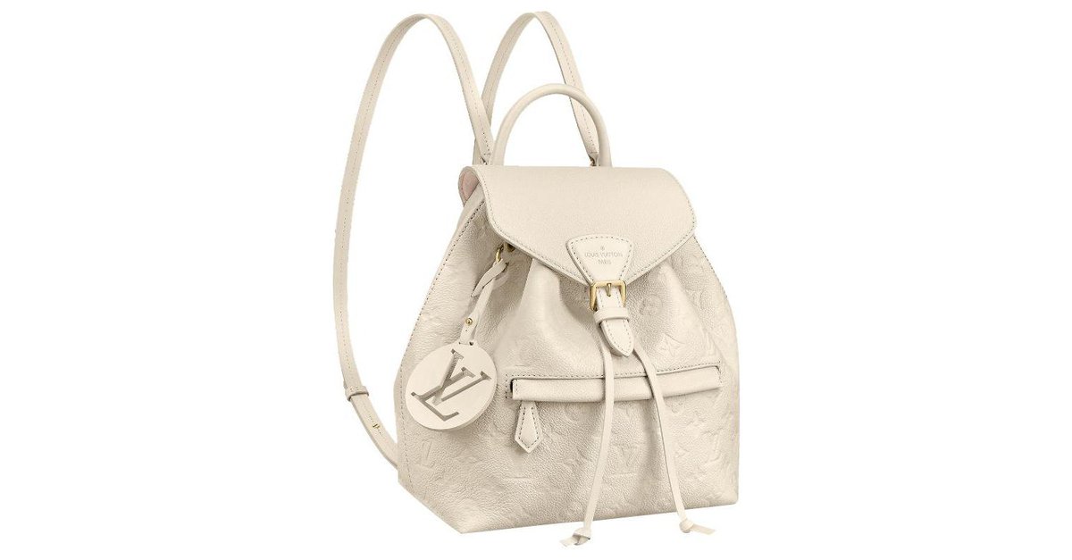 Louis Vuitton LV Montsouris backpack new Cream Leather ref.250673