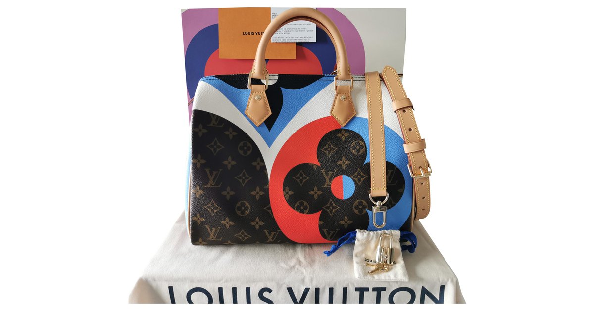 Louis Vuitton Speedy 30 Multiple colors Cloth ref.568171 - Joli Closet