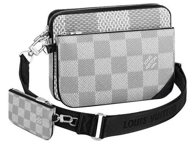 Louis Vuitton Trio Messenger White Damier Spray for Men